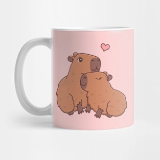 Kawaii capybaras in love Mug